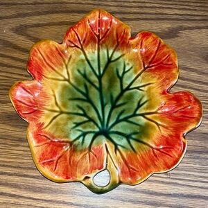 Chris Madden ceramic fall leaf